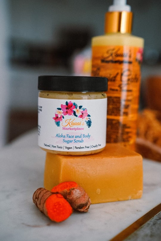 Aloha Turmeric Face & Body Sugar Scrub